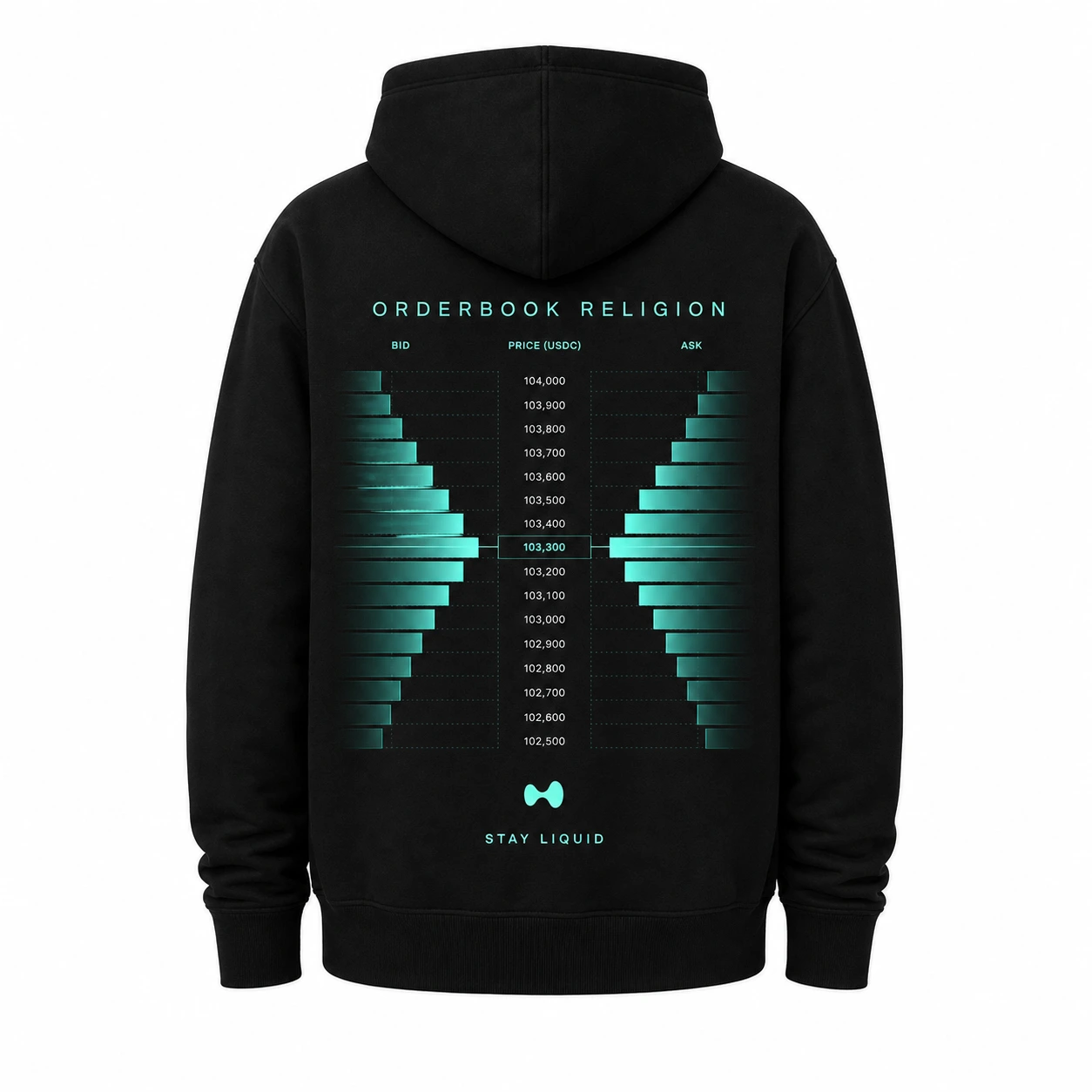 Liquid Path Hoodie back view